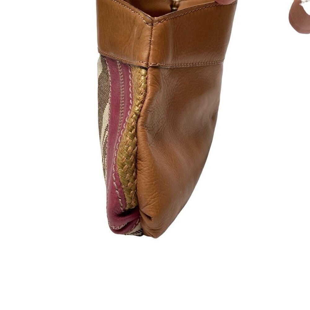 Fossil Retro Y2k Leather Diagonal Patchwork Magne… - image 5